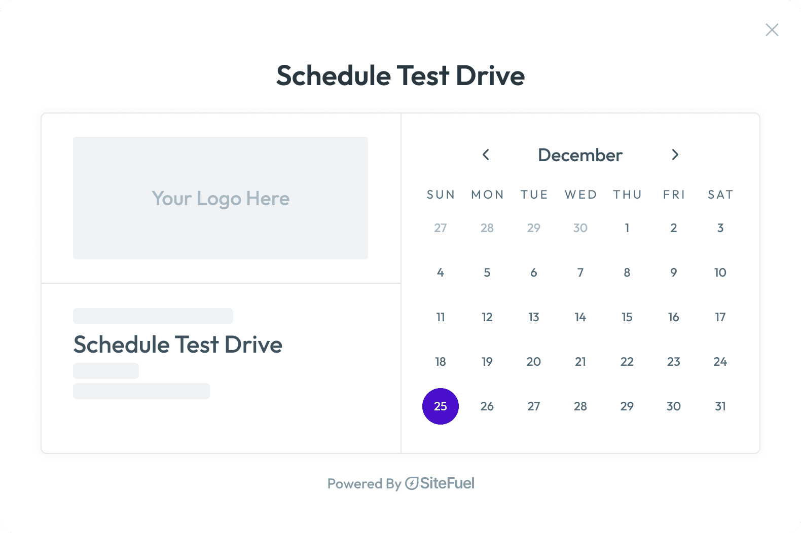 Sales Scheduler Screenshot Mobile
