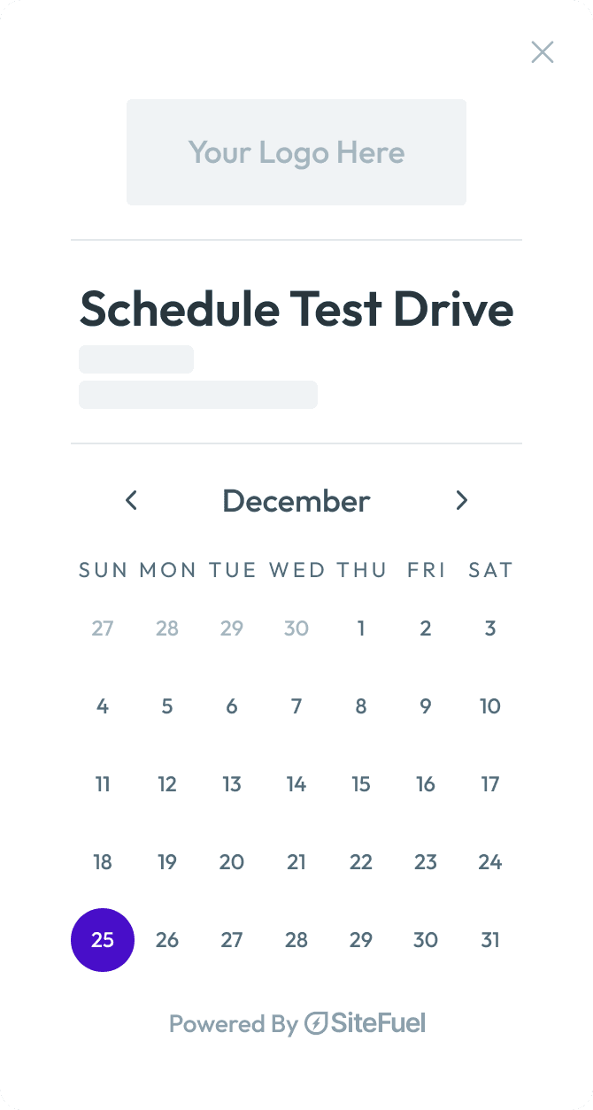 Sales Scheduler Screenshot